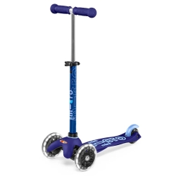 Trottinette Micro Mini 3en1 Deluxe LED Bleu