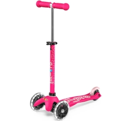Trottinette Micro Mini 3en1 Deluxe LED Rose
