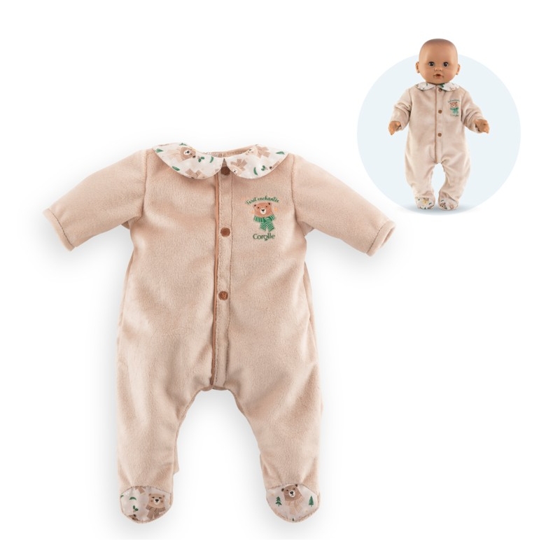 Vêtement pyjama forêt enchantée bébé 30 cm