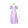 Déguisement - Robe Raiponce velours mauve 3/4 ans