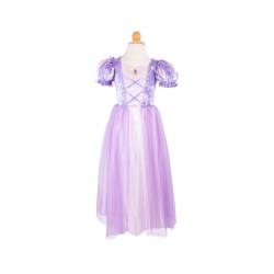 Déguisement - Robe Raiponce velours mauve 7/8 ans