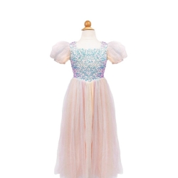 Déguisement - Robe à paillettes Arc en ciel  3/4 ans