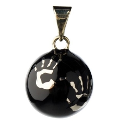 Bola noir Mains