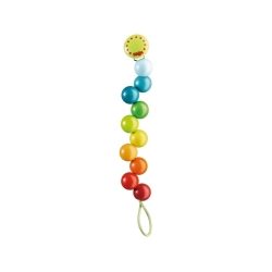 Attache-tétine Perles arc-en-ciel