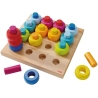 Jeu à enficher anneaux multicolores