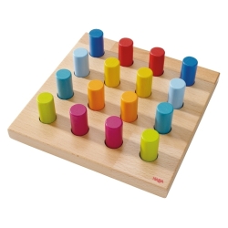 Jeu à enficher anneaux multicolores