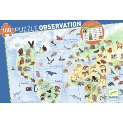Puzzle observation animaux 100 pièces