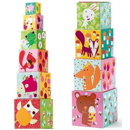 Cubes à empiler foret