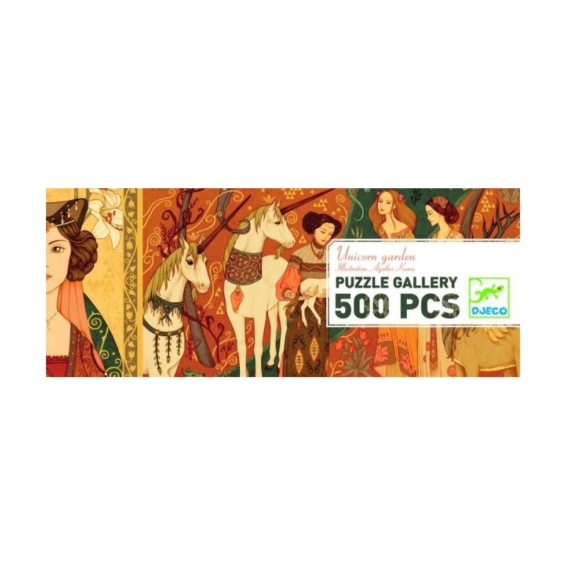 Puzzle Dame à la licorne 500 pièces