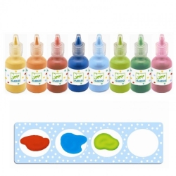 8 couleurs gouaches en bouteilles