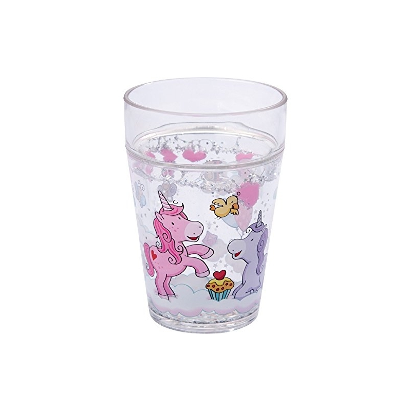 Gobelet à paillettes licorne
