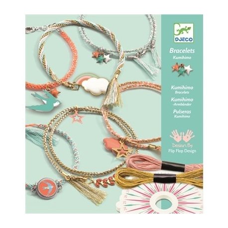 Bracelets kumihimo Céleste