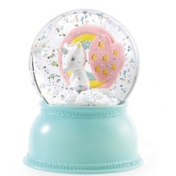 Boule à neige licorne