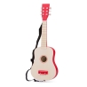 Guitare de luxe naturelle/rouge
