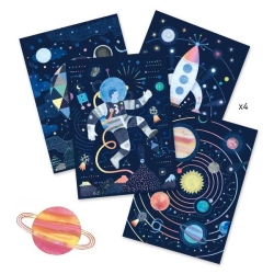 Cartes à gratter Mission cosmique