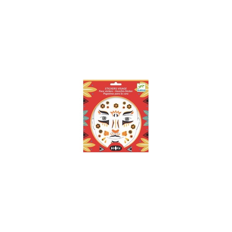 Tatouage - Stickers visage Léopard