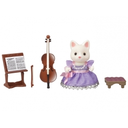Sylvanian Families - La fille chat soie violoncelliste