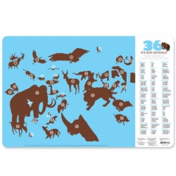 Set de table Animaux de l'ère glacière