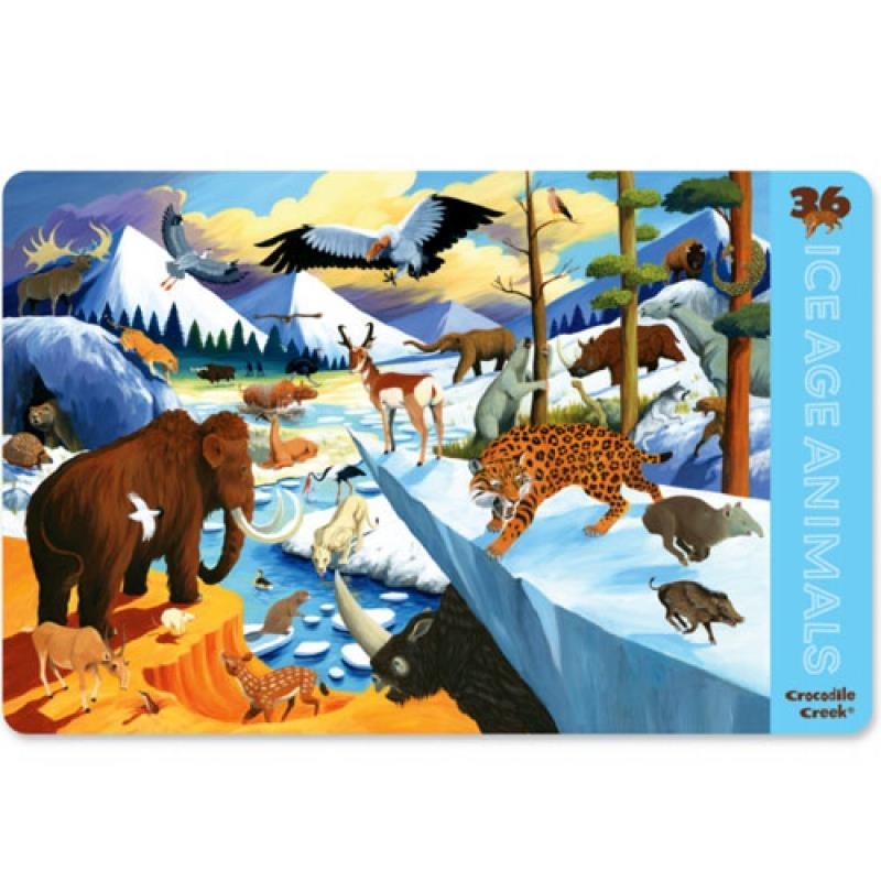 Set de table Animaux de l'ère glacière