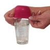 Capuchon rose pour  gobelet en silicone
