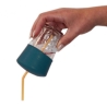 Capuchon bleu pour  gobelet en silicone