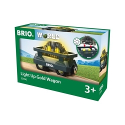 Wagon lumineux chargé d'or