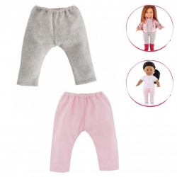 Ma Corolle - 2 leggings : gris & rose