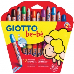 Giotto - 12 crayons + taille crayon