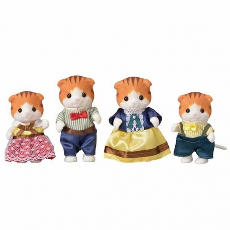 Sylvanian Families - Famille chat roux - lolifant