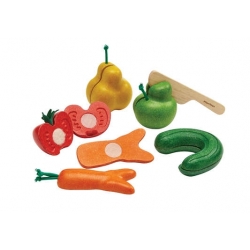 Set de fruits et légumes tordus
