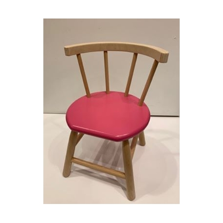 Chaise en bois rose
