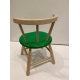 Chaise en bois vert