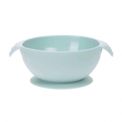 Bol en silicone bleu