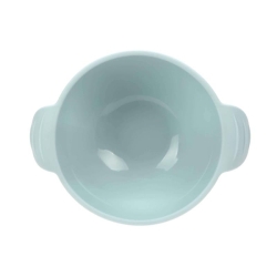Bol en silicone bleu