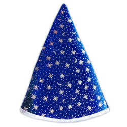 Déguisement - Cape de magicien bleue pailletée 4-7 ans