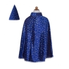 Déguisement - Cape de magicien bleue pailletée 4-7 ans