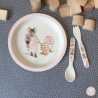 Assiette plate rose - Ernest et Célestine