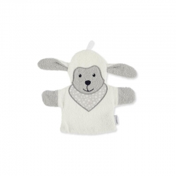 Gant de toilette marionnette Mouton