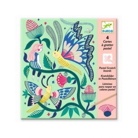 Cartes à gratter - Jardins fabuleux