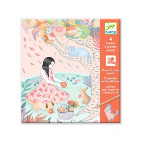 Cartes à gratter - Le pique-nique