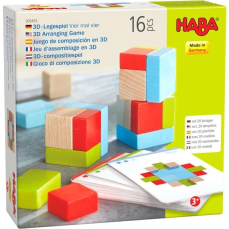 Jeu d'assemblage en 3D - Quatre fois quatre