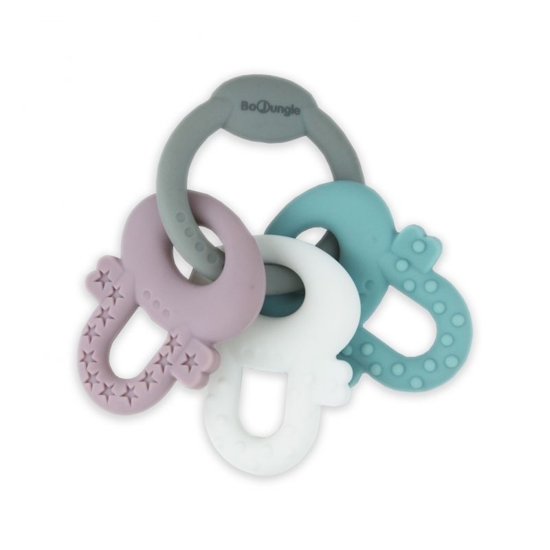 Hochet de dentition - Trousseau de clés en silicone