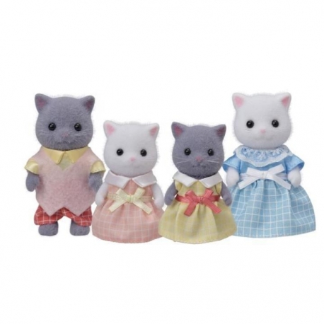 Sylvanian Families - Famille chat persan bicolore