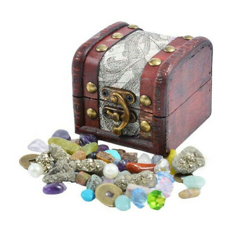 Mini coffre pierres précieuses