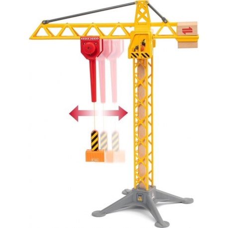 Grue de construction avec lumière