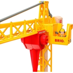 Grue de construction avec lumière