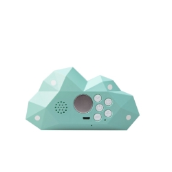 Cloudy clock bleu