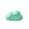 Cloudy clock bleu