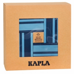 Kapla bleu clair et bleu foncé + livre 21