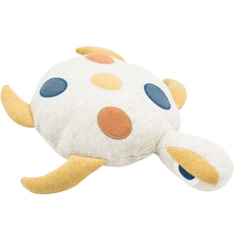 Coussin tortue chiné